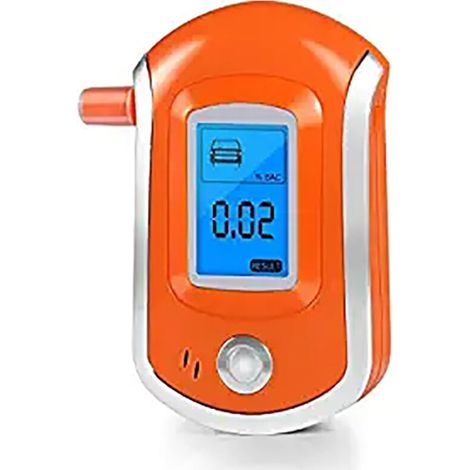 SABIR Alcootest Ethylotest Electronique, Ethylotest Portable Professionnel avec écran LED pour Un Usage Personnel et Professionnel (orange, 103 x 65 x 27mm) (1/5)
