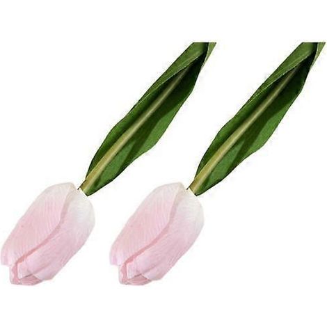 Fleur artificielle magnifique et inaltérable, tulipe de Pâques et de printemps, décoration intérieure.rose clair (1/5)