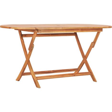 Maison Exclusive - Set da Pranzo da Giardino 7 pz Pieghevole in Massello di Teak (1/5)