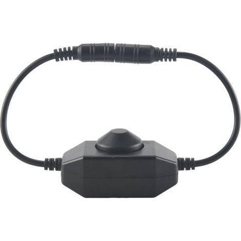 DC 12V-24V 6A Dimmerschalter für LED-Streifen und LED-Streifen 3528 5050 5630 Schwarz (1/4)