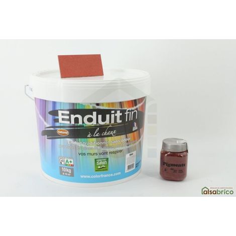 Enduit à la chaux à mélanger avec pigments naturels,