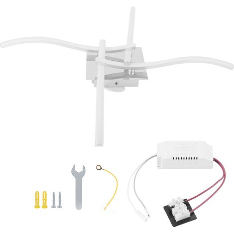 140-LED-Deckenleuchte mit elegantem, geschwungenem Design, Deckenlampe für Wohnzimmer, Schlafzimmer, Büro, AC85-265V (1/5)