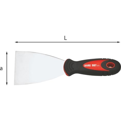 SPATOLOA FLESSIBILE IN ACCIAIO INOX 987 E USAG DA 75mm - U09870043