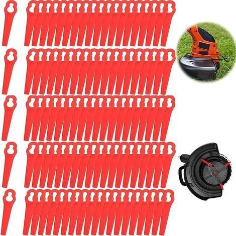 Replacement Blades - Unspecified - 100pcs - Red Plastic - 83mm - 12/7mm Bore (1/4)
