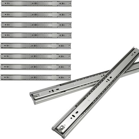 Wolketon 1-10 coppie Guide per cassetti. Guide per cassetti con cuscinetti a sfera Chiusura dolce e silenziosa. 35kg/45kg 550mm