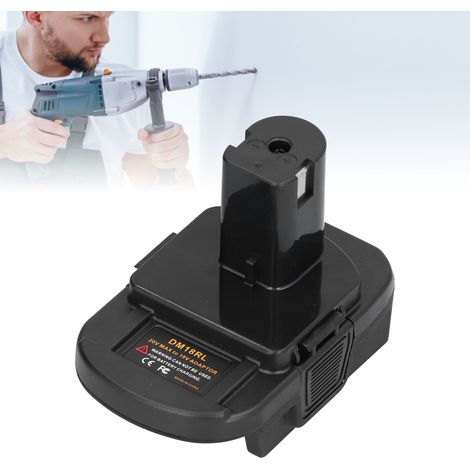 Adaptateur convertisseur DM18RL pour batterie au lithium 20 V Milwaukee DCB200 DCB203 DCB205 DCB206 M18 (1/5)
