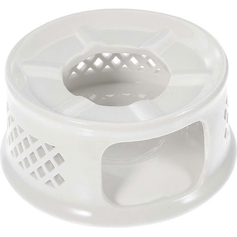 Chauffe-théière en céramique ajourée avec support pour petite bougie (usage domestique) (1/5)