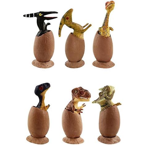 6 œufs de dinosaures à moitié éclos, décor (1/3)