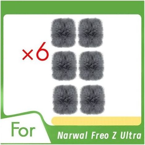 Lot de 6 chiffons de nettoyage pour plinthes compatibles avec l'aspirateur robot Narwal Freo Z Ultra – Accessoires de rechange Ultra D (1/5)