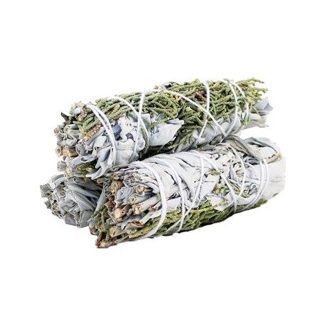Smudge Stick - Sauge Blanche & Genévrier 10cm- Vendu par 1 (1/3)