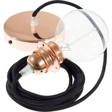 Hängelampe Creative Cables rm04 Metall Kupfer 50 cm (1/3)