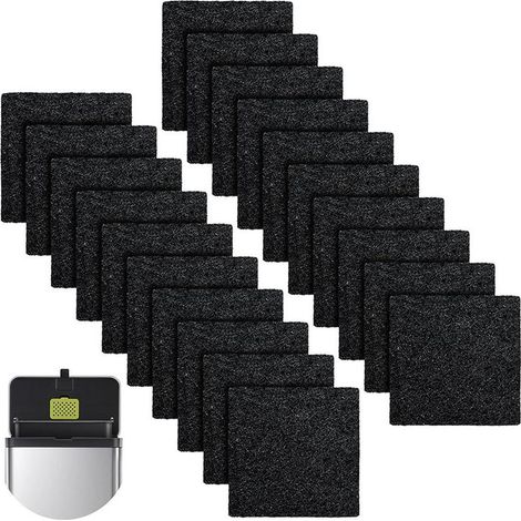 Kaelt - Cartouches filtrantes désodorisantes de rechange pour poubelles, cartouches filtrantes au charbon actif pour poubelles EKO à compartiments intégrés (1/5)