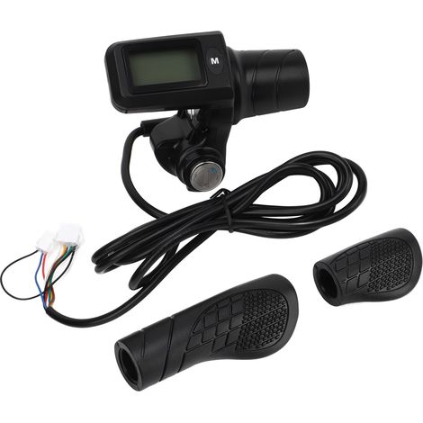 Poignée d'accélérateur LCD pour vélo électrique et scooter, compatible guidon 22.5 mm