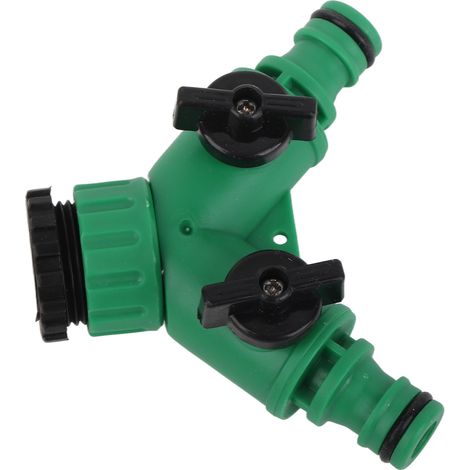 Wasserverteiler 3-Wege 1 Zulauf 2 Ausläufe Wasserhahnverteiler Adapter für Waschmaschine Gartenarbeit 3-Nippel (1/5)