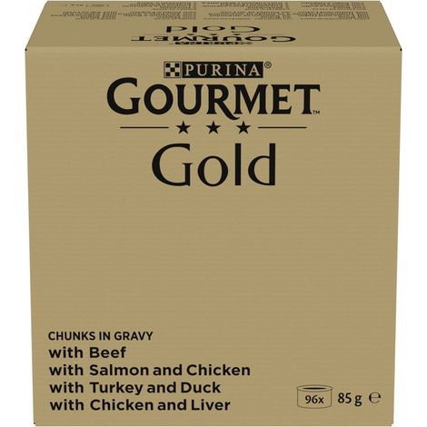 PURINA GOURMET GOLD Fleischstücke in Sauce 96 x 85 g (1/5)