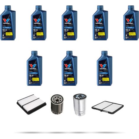 Kit tagliando 4 FILTRI e 8L OLIO compatibile con Kia Sorento I (JC) 2.5 CRDi 103kw dal 2002 (1/5)