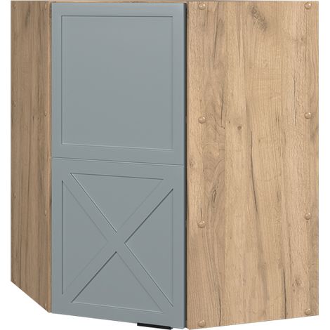 Mobile angolare da cucina Fame-Line, Blu-grigio chiaro, 57 cm, Vicco