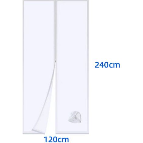 Bâche d’étanchéité pour climatiseur mobile 240 x 120 cm – Plaque de fermeture pour fenêtre à battants et porte coulissante (1/5)