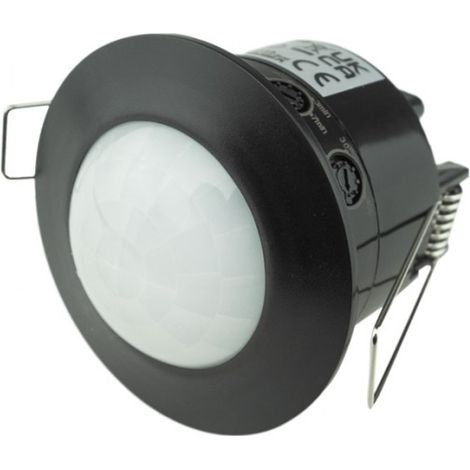 Sensore di movimento PIR da incasso per soffitto fino a 600W IP20 nero Ecolight EC20337 (1/4)