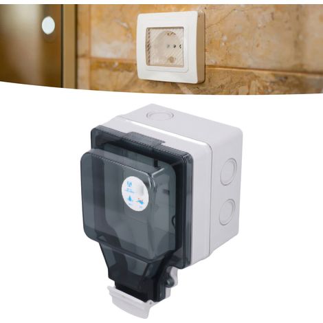 Prise étanche intelligente WiFi IP66 pour extérieur, type 86, résistante à la pluie, 13 A, 110-250 V, norme britannique SNW-S (1/5)