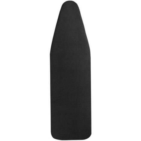 Housse Tables à Repasser 148x55cm, Très Grande Housse de Planche à Repasser avec Dessus 100% Coton et Rembourrage épais, Facile à Mettre en Place et Résistante aux Brûlures (noir)