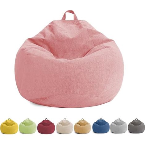Pouf pour enfants et adultes - Housse de pouf sans garniture, avec fermeture éclair, 100 x 120 cm, idéale pour la chambre, le bureau, le salon et la terrasse. (1/5)