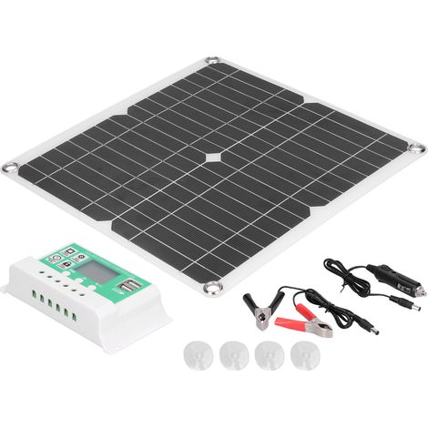 40W 18V monokristallines flexibles Silizium-Solarpanel mit 30A Solarladeregler zum Laden von Autos und Wohnmobilen (1/5)