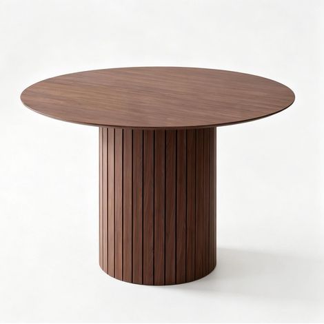 Table à manger forme ronde table de salle à manger style minimaliste fonctionnel (1/5)