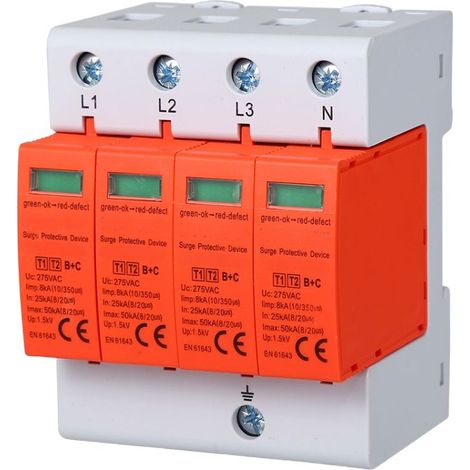 gloca Scaricatore Di Sovratensione 3PN 25KA-50KA T2 (1/4)