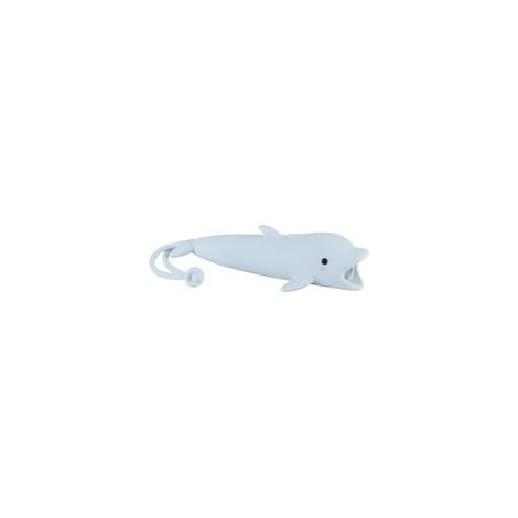 Lampe de poche rechargeable Les dauphins LED, Lampe de poche en silicone en forme d'animal mignon, Confortable Touch Long Press pour régler la luminosité éclairage extérieur Lumière créative (1/4)