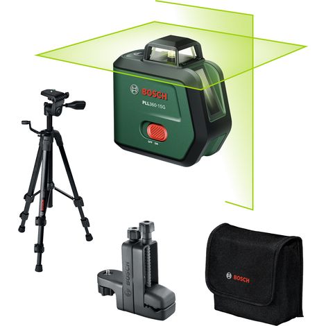 Bosch laser a linee incrociate PLL360-15G Premium Set, 1 batteria ricaricabile BA 3,6V 2,0Ah in borsa (1/5)