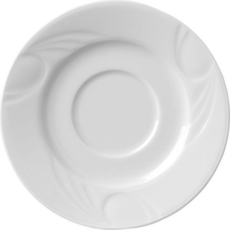 Soucoupe pour Tasse à Café en Porcelaine Karizma - 125 mm de Diamètre (1/2)