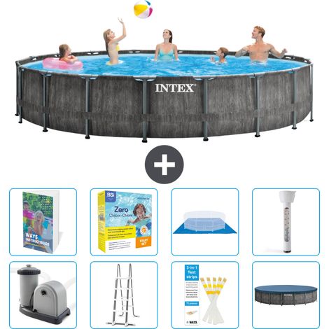 Prism Frame Pool Rund - 549x122 cm - 9-teilig S532