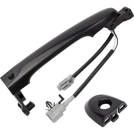 Türgriff vorne links (Fahrerseite) außen, passend für Nissan Juke F15 (2010–2022), Schwarz, Teilenummern: 80644-1FA5A, 80644-3WC2A, 80640-3WC2A (1/5)