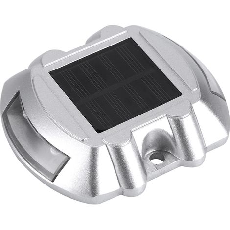 Lampadaire Solaire Extérieur Étanche en Aluminium Coulé 6 LED pour Allée Chemin Route (Bleu) (1/4)