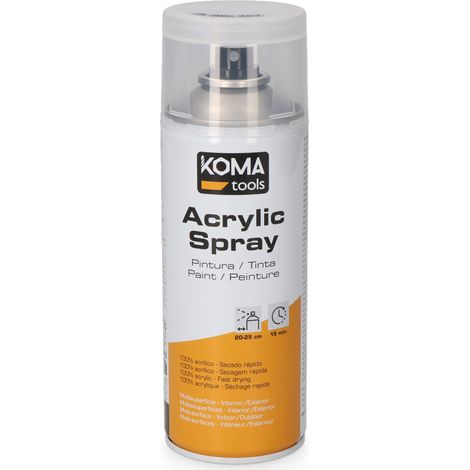 Vernis Acrylique En Aérosol Transparent Finition Mate, 300 Ml