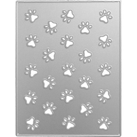 Stanzformen für Hundepfotenabdrücke, Metallstanzformen für Hundefußabdrücke, DIY-Scrapbooking