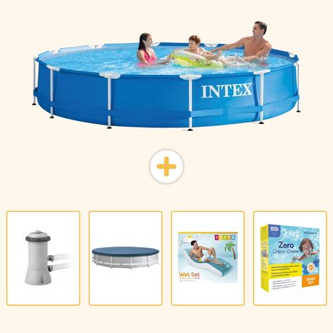 Intex Piscine Tubulaire Ronde - 366x76 cm - 5-pièces  S309 (1/5)