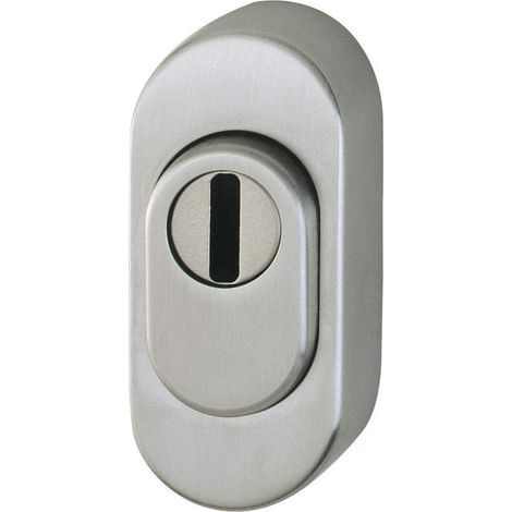 1 Rosace Cylindrique, Acier Inoxydable, Protection Anti-Traction, Ovale, Pour Porte Extérieure (1/3)