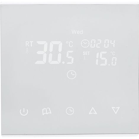 Wandmontierter Thermostat für Wasser-/Fußbodenheizung, Ofentemperaturregler, AC220V (1/5)