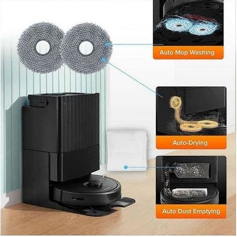 Pièces de rechange pour aspirateur robot Roborock Q Revo : brosse principale, filtres HEPA, sacs à poussière (1/5)