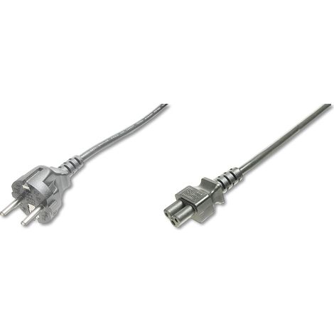 Digitus Computer, Strom Kabel [1x CEE-Stecker - 1x Kleeblatt-Buchse C5] 1.80 m Schwarz