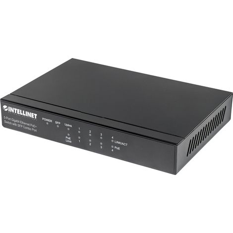 Switch réseau Intellinet 561174 5 ports fonction PoE X864161 (1/5)