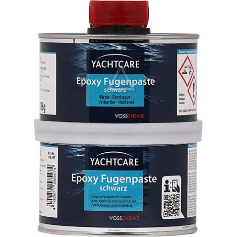 Joint époxy noir A+B 500, mastic, pâte à joint époxy noire