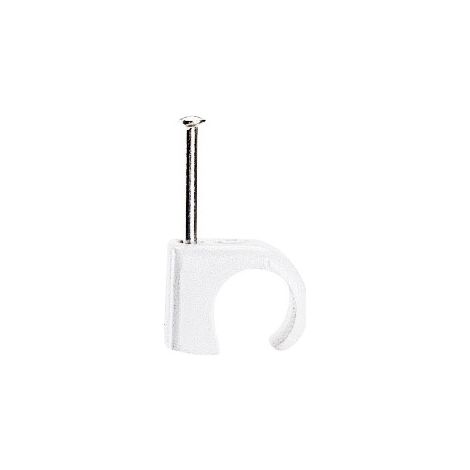 Legrand - Cavaliers Multifix x 100 - souples - Pour câble Ø7mm à Ø10 mm - Blanc