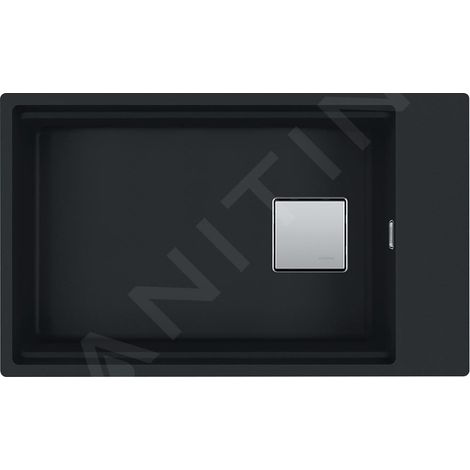 Franke Kubus 2 - Évier en Fragranite KNG 110-62, 76x46 cm, noir mat 125.0627.321 (1/3)