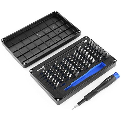 iFixit Juego 64 Puntas de Precisión Negro Azul Mako