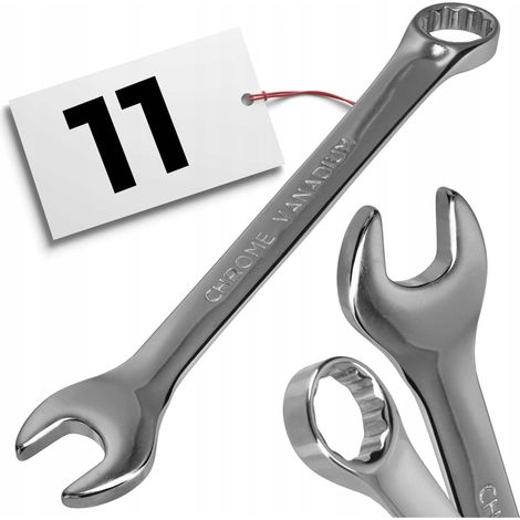 11 mm offener CR-V Kombinationsschlüssel, robust, massiv, Standard (1/5)