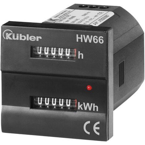 Kübler Automation HW66 M 230 VAC 3.56M.201.075 Wechselstromzähler mechanisch 16 A MID-konform: Ja (1/5)