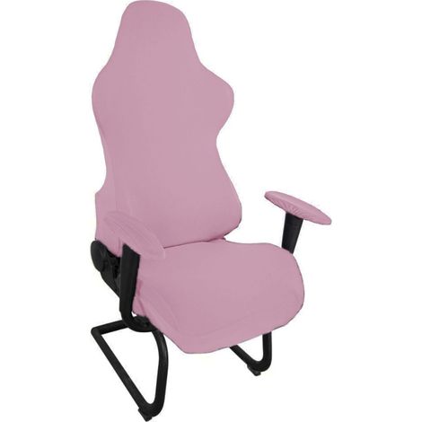 Housses De Chaise De Gaming, Ergonomiques Et Élastiques, Extensibles, Pour Ordinateur De Bureau, Chaise De Jeu D'ordinateur, Chaise De Bureau (Rose Clair)
